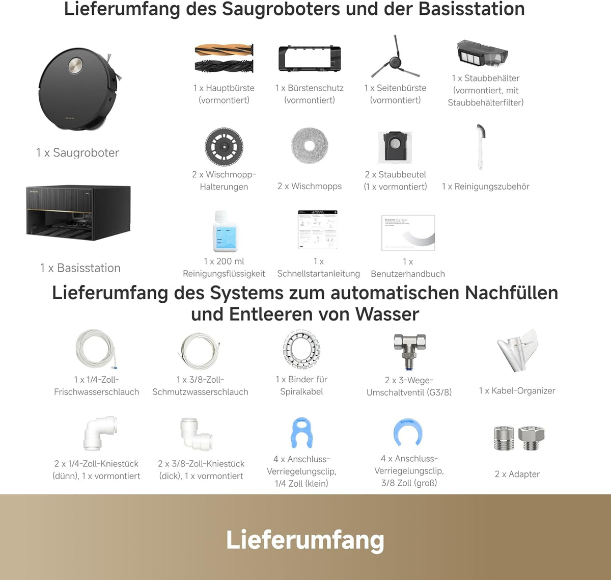 dreame X50 Master Staubsaugerroboter mit 24,9cm Basisstation, automatisches Nachfüllen und Entleeren, Nachlaufsystem, AI Hindernisvermeidung und 360° Navigation, 20.000 Pa