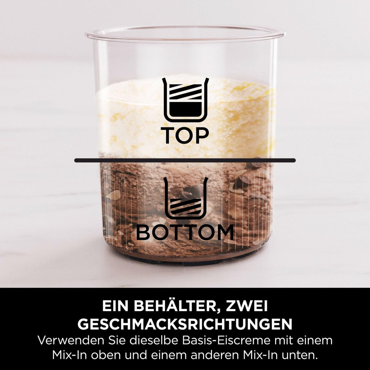 Ninja CREAMi Deluxe Eis-und Eisgetränkmaschine, mit 2 Bechern, Silber