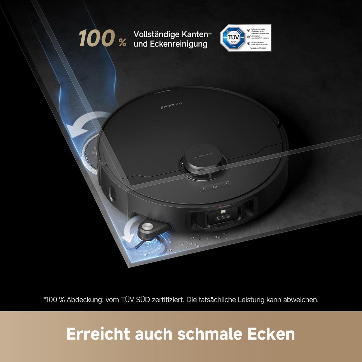 dreame L40s Pro Ultra Saugroboter, selbstreinigende Wischmopps, 19.000 Pa Saugkraft, 100% Detangling DuoBrush, ausfahrbare Wischmopps, Hindernisvermeidung für mehr als 180 Objekte, Sprachsteuerung
