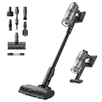 dreame R20 Kabelloser Staubsauger, 190AW Starke Saugkraft, 90min Lange Laufzeit, Schmutzerkennung, LED-Bildschirm, blaues LED-Licht, kein verwickeln, ideal für Hausreinigung, Tierhaare, Teppiche