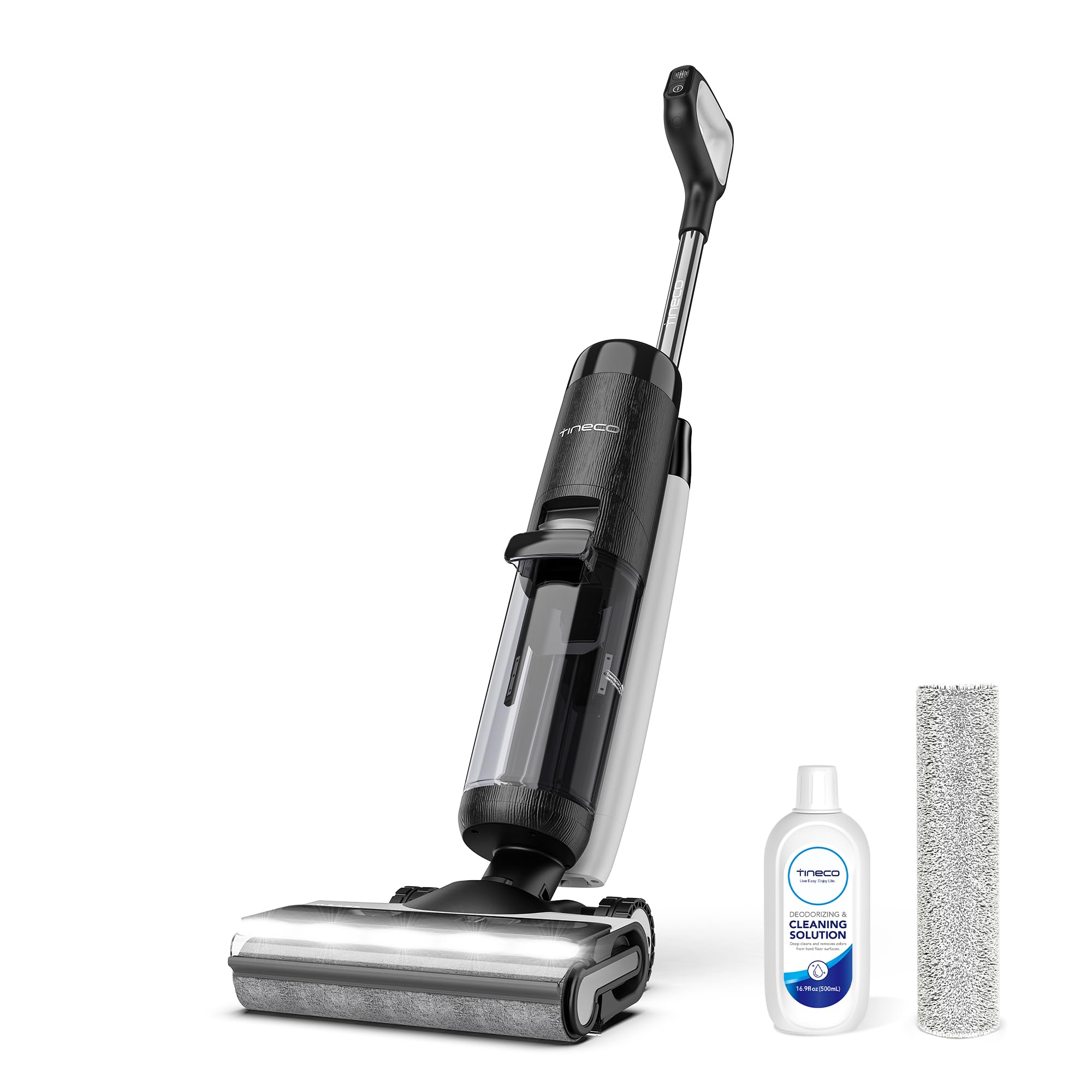 Tineco Floor ONE S7 Stretch Ultra Nass Trockensauger, 180° Lay-Flat Nasssauger, 85°C 5 Min Flashdry-Selbstreinige, 50 Min Laufzeit, DualBlock Anti-Tangle, Beide Kantenreinigen, Reinigen unter Möbeln