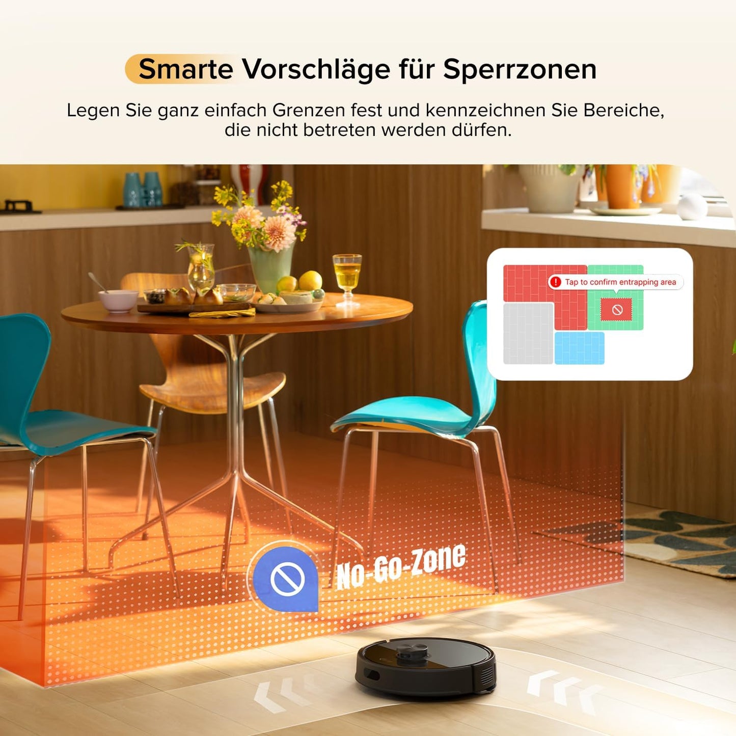 roborock Q7 M5-Set Saugroboter mit Wischfunktion, 10.000Pa Saugkraft, Dual Anti-Tangle-System, 150Min Laufzeit, LiDAR Navigation, Staubsauger Roboter für Teppich, Tierhaare, APP Steuerung (Schwarz)