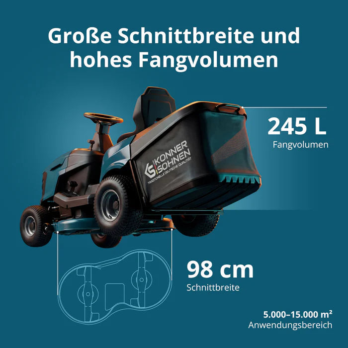 "Könner & Söhnen" Benzinrasentraktor KS 98TMG-H