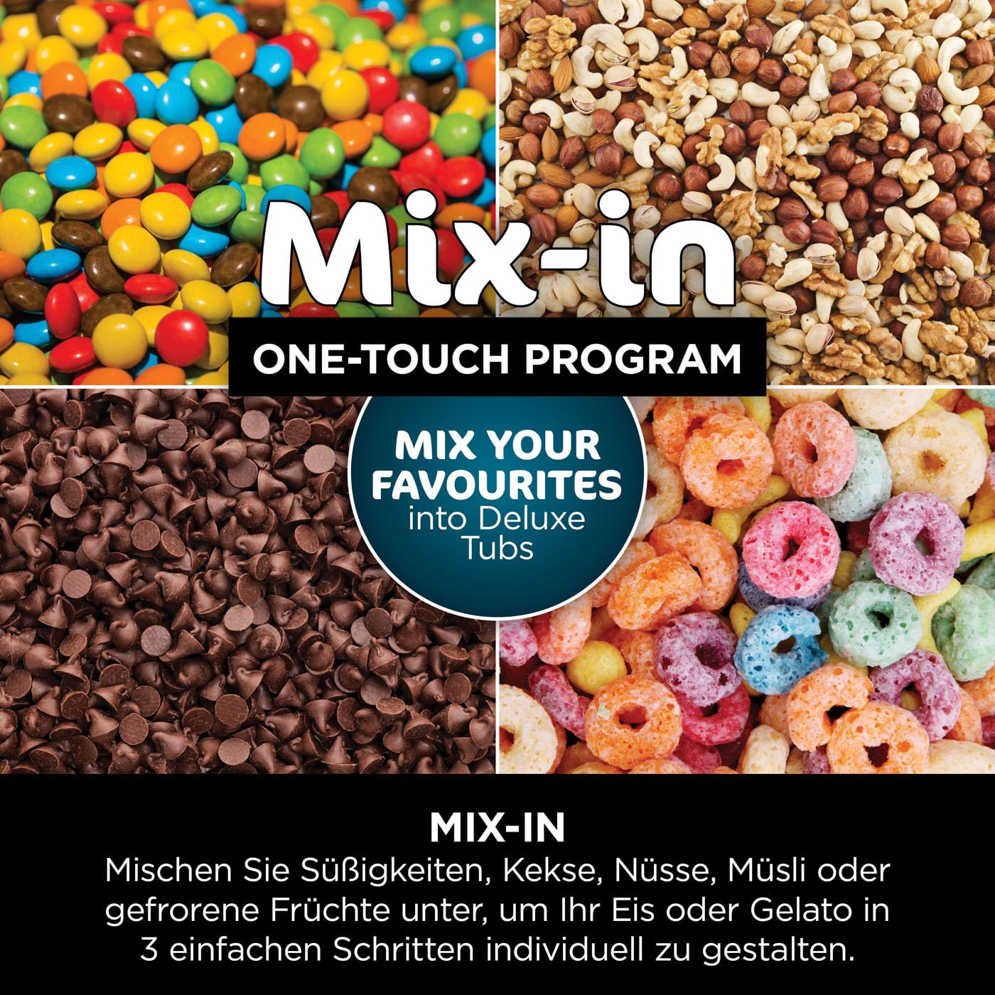 Ninja CREAMi Deluxe Eis-und Eisgetränkmaschine, mit 2 Bechern, Silber