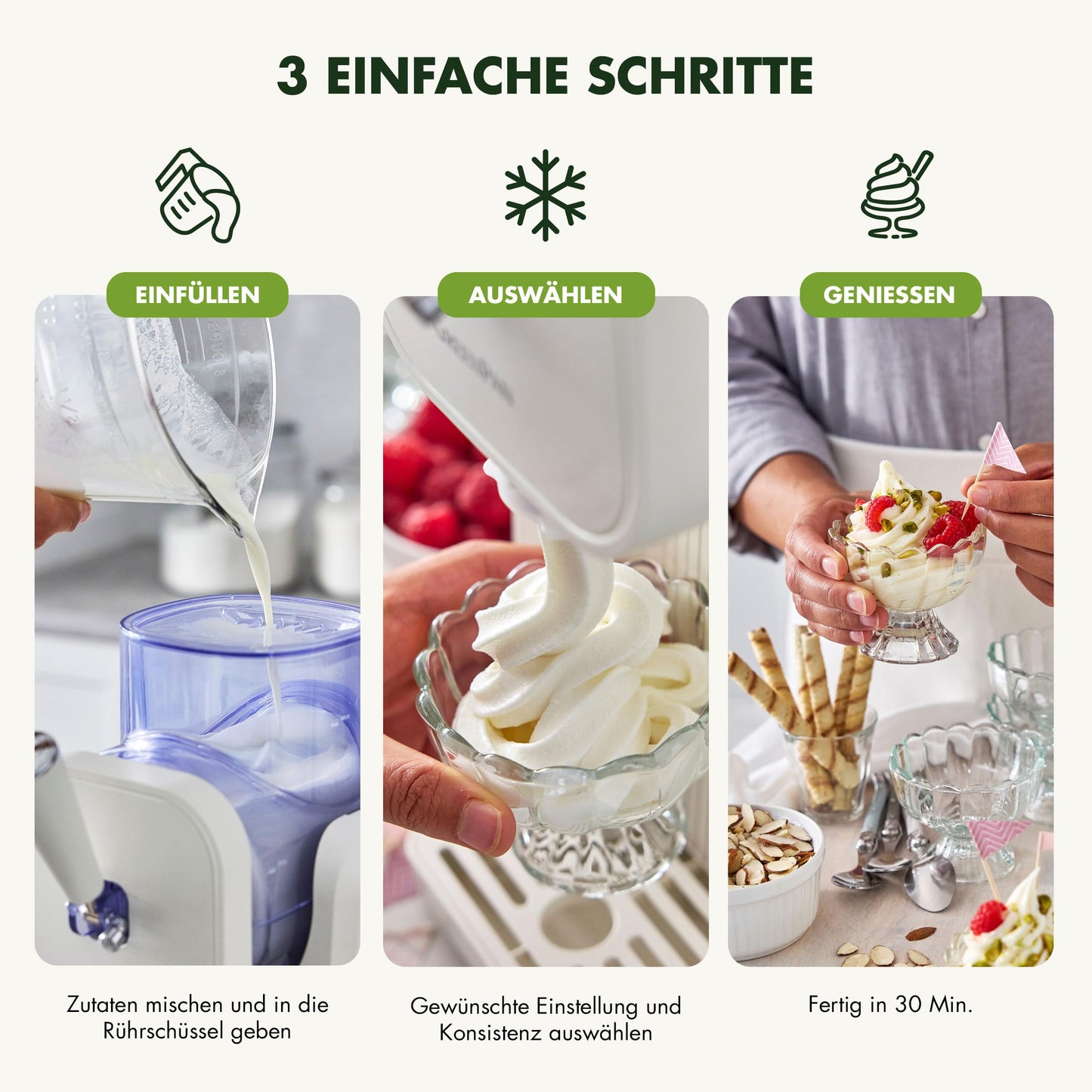 GreenPan Frost Eismaschine & Slushie-Maker, 6 Modi, 7 Texturen, selbstreinigend, kein Vorfrieren, fertig in 15 Min.