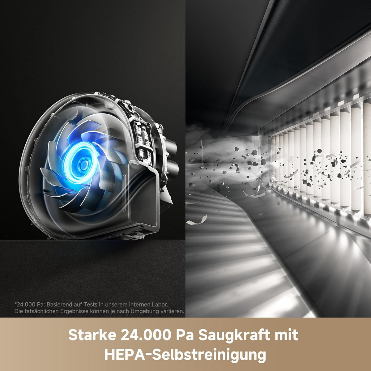 Mova V50 Ultra Complete Saugroboter mit Wischfunktion, Einer Saugkraft von 24.000 Pa, anhebbare Navigation mit 6 cm Hindernisüberwindung und Warmwasser-Wischen mit DuoSolution-System, weiß