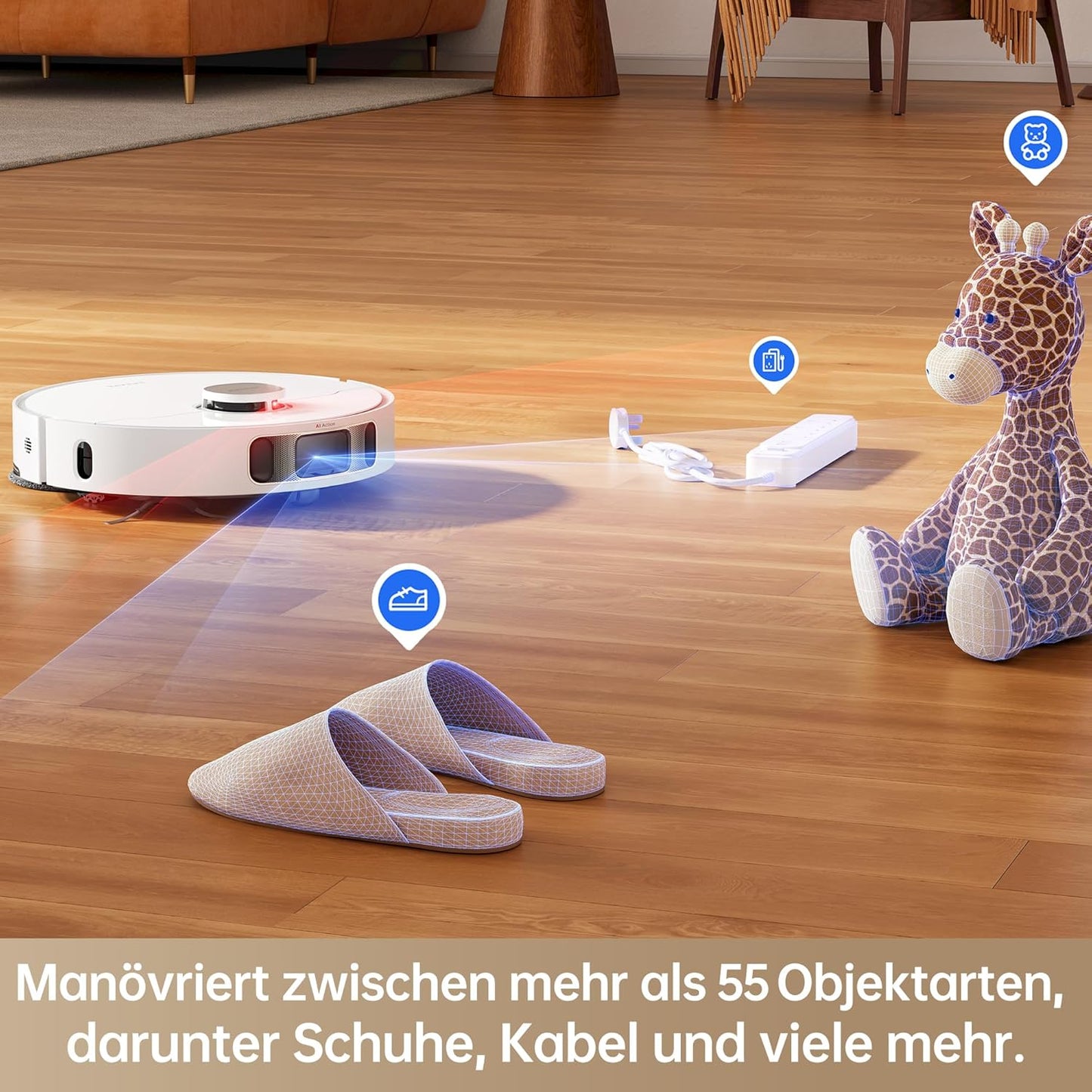 dreame L10s Pro Ultra Heat Saugroboter mit Wischfunktion, Automatische Moppreinigung mit heißem Wasser, Moppverlängerung, 7.000 Pa Saugkraft, Doppelte Mopp- und Bodenreinigung, Teppicherkennung