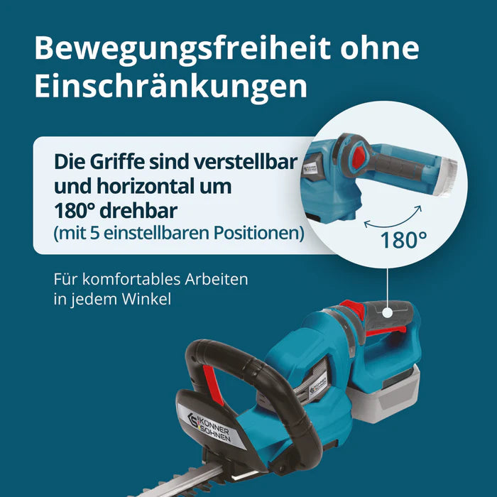 "Könner & Söhnen"  Akku-Heckenschere KS HT-20V