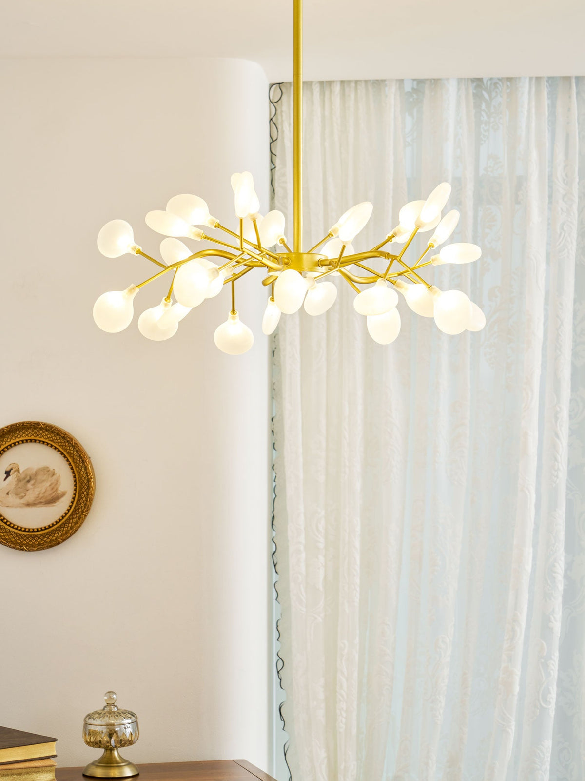 LED-Glühwürmchen-Sputnik-Kronleuchter