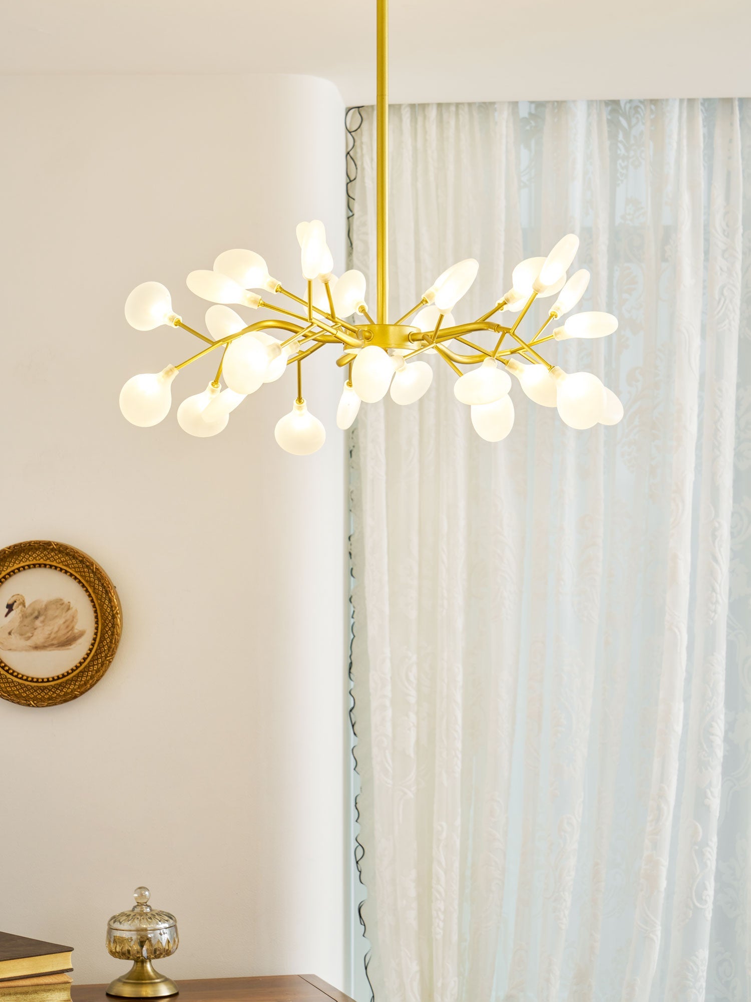 LED-Glühwürmchen-Sputnik-Kronleuchter