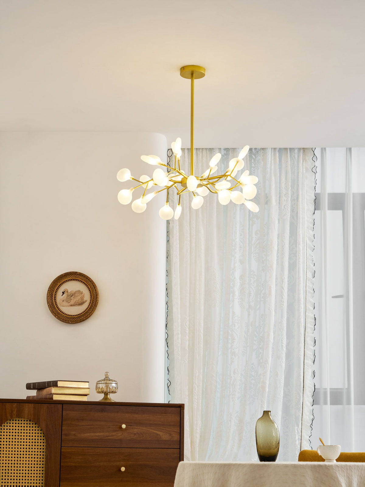 LED-Glühwürmchen-Sputnik-Kronleuchter
