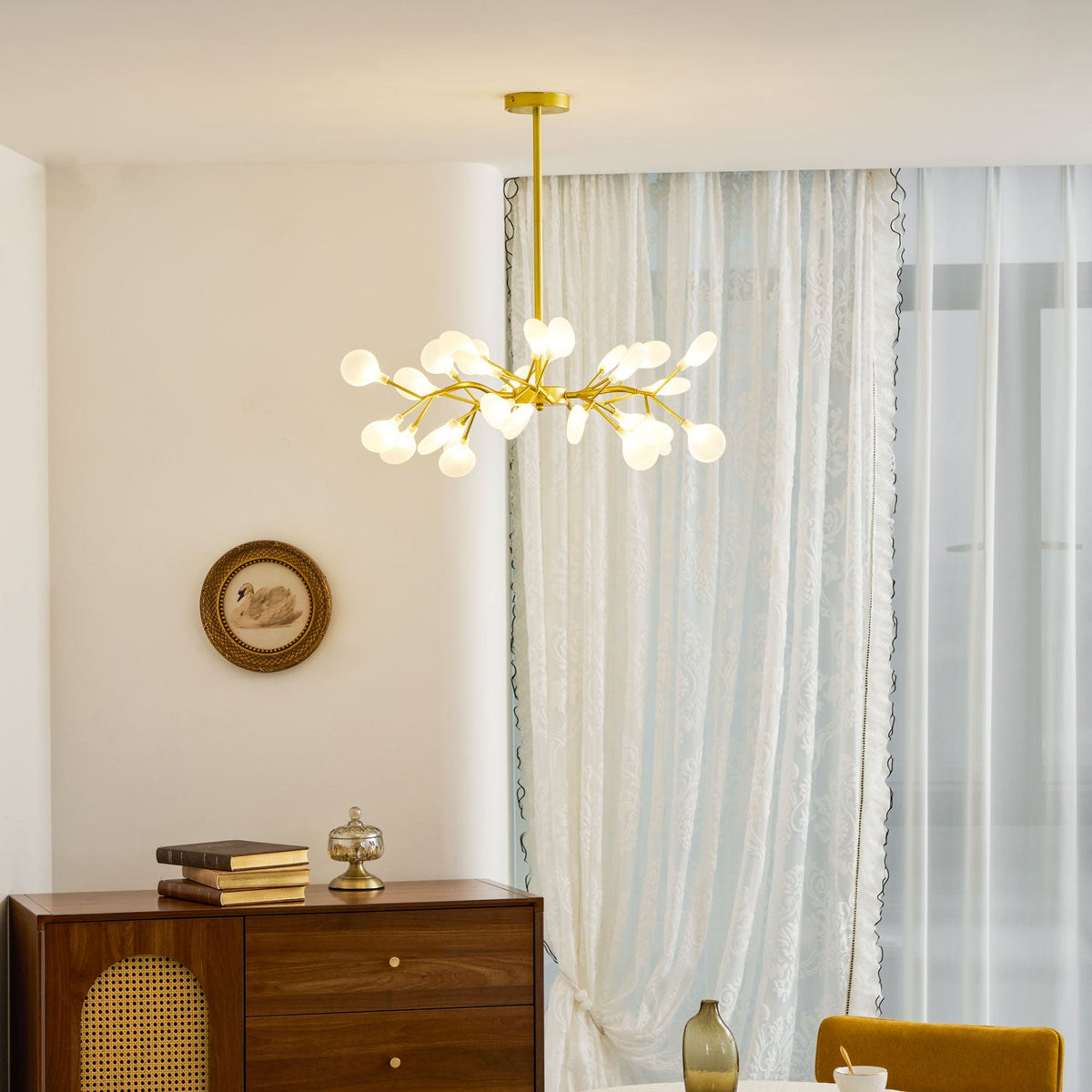 LED-Glühwürmchen-Sputnik-Kronleuchter