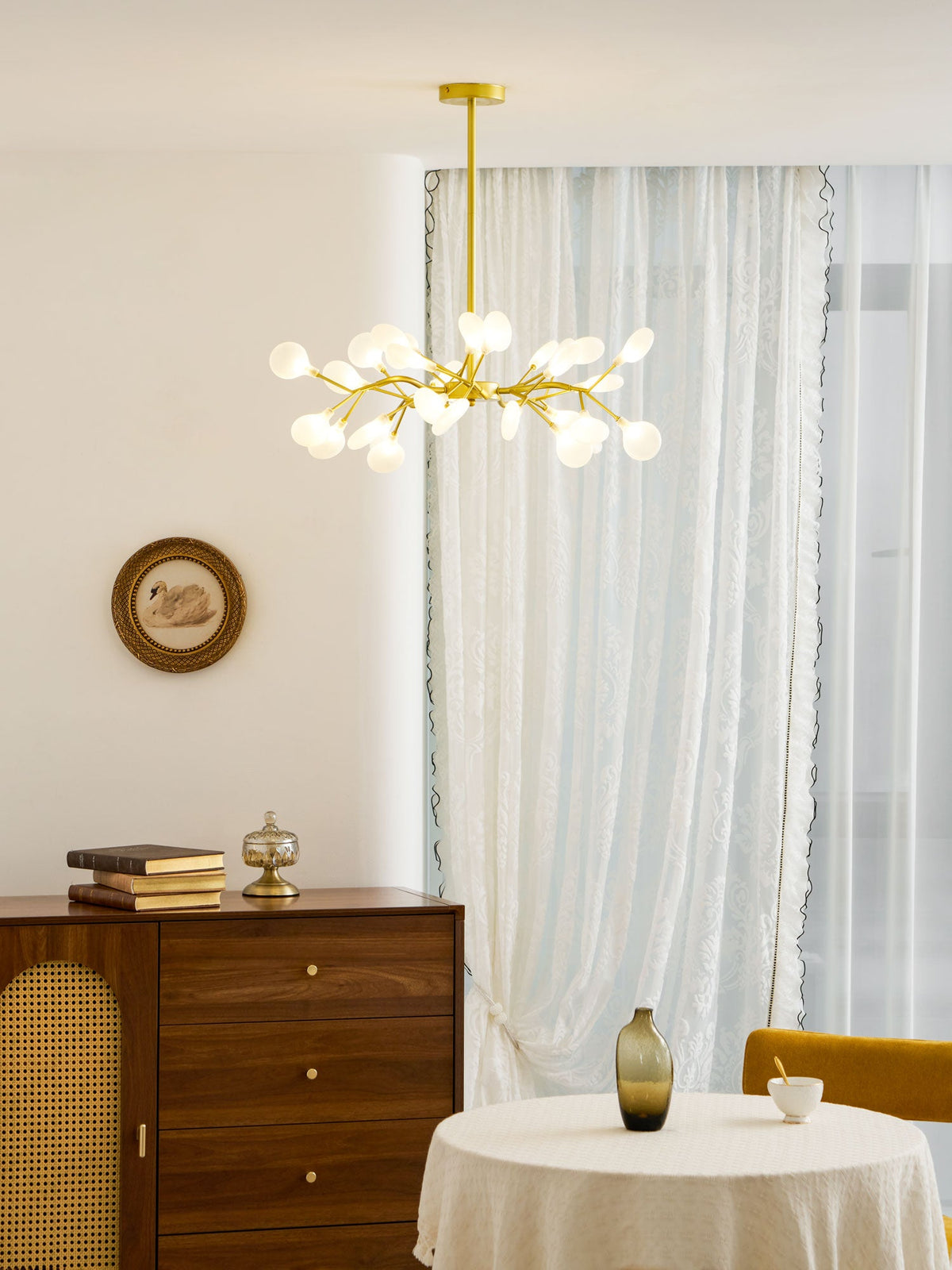 LED-Glühwürmchen-Sputnik-Kronleuchter