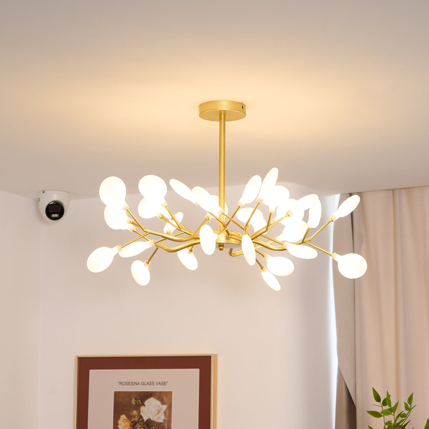 LED-Glühwürmchen-Sputnik-Kronleuchter