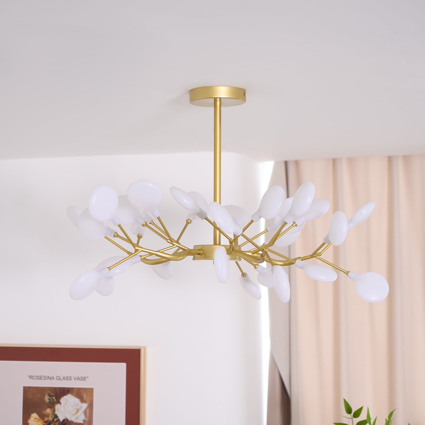 LED-Glühwürmchen-Sputnik-Kronleuchter