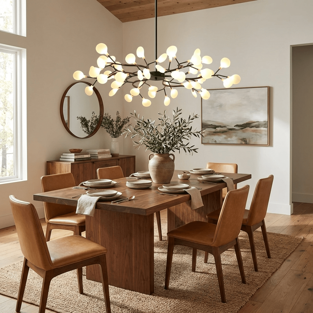 LED-Glühwürmchen-Sputnik-Kronleuchter