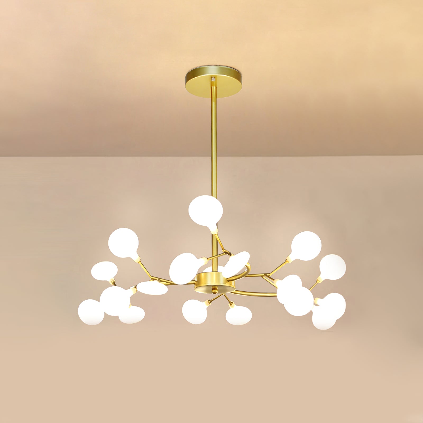 LED-Glühwürmchen-Sputnik-Kronleuchter