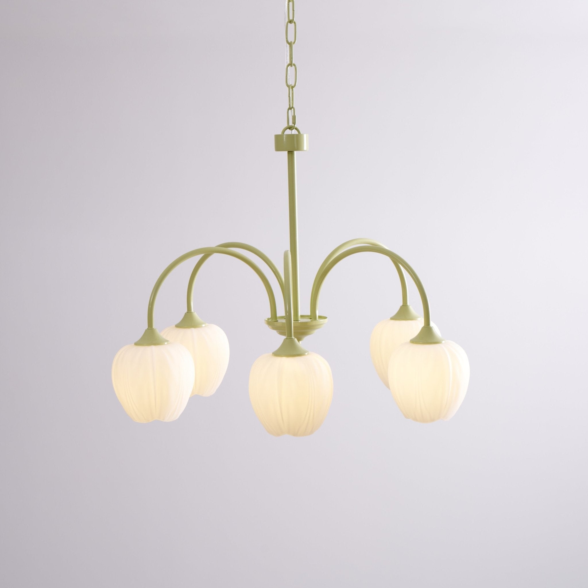 Tulpen-Matcha-Kronleuchter