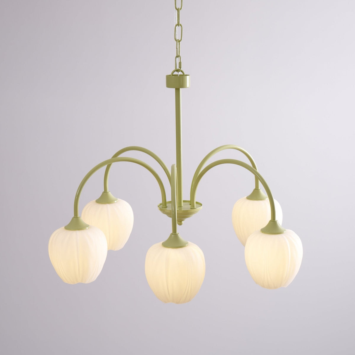 Tulpen-Matcha-Kronleuchter