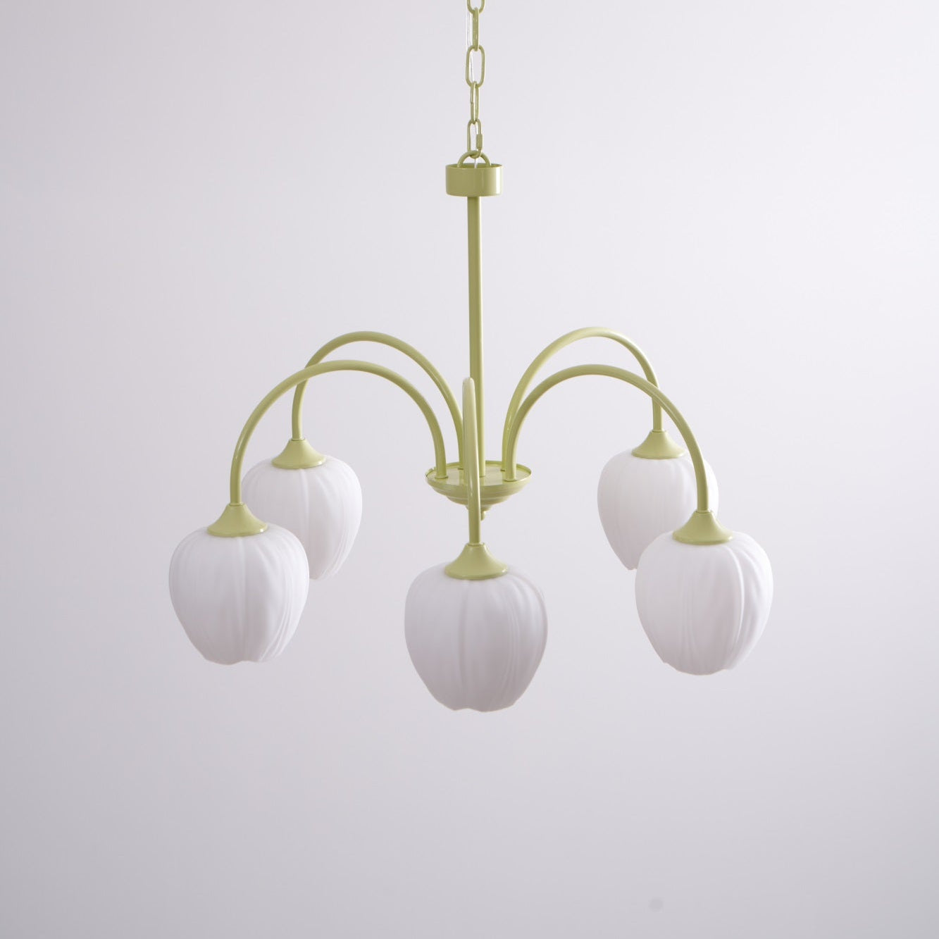 Tulpen-Matcha-Kronleuchter