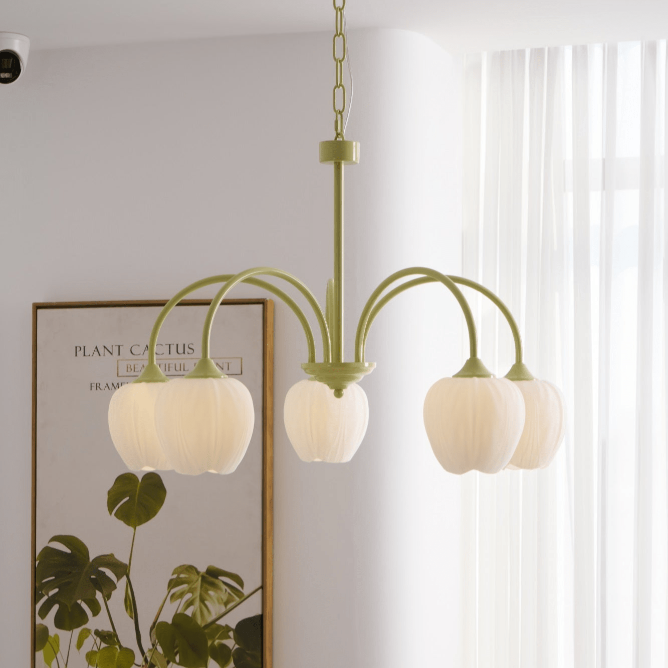 Tulpen-Matcha-Kronleuchter