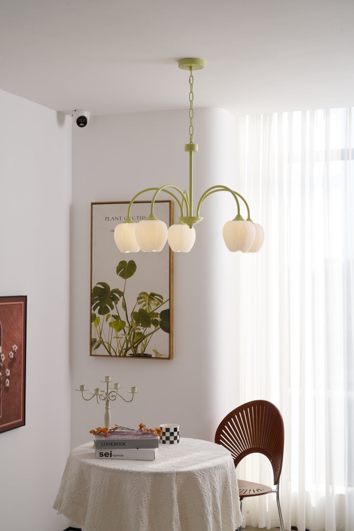 Tulpen-Matcha-Kronleuchter