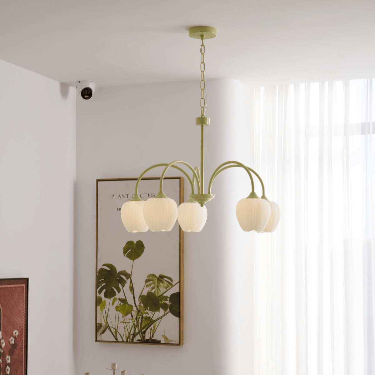 Tulpen-Matcha-Kronleuchter