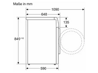 BOSCH WGB244A40 Serie 8 Waschmaschine (9 kg, 1300 U/Min., A)