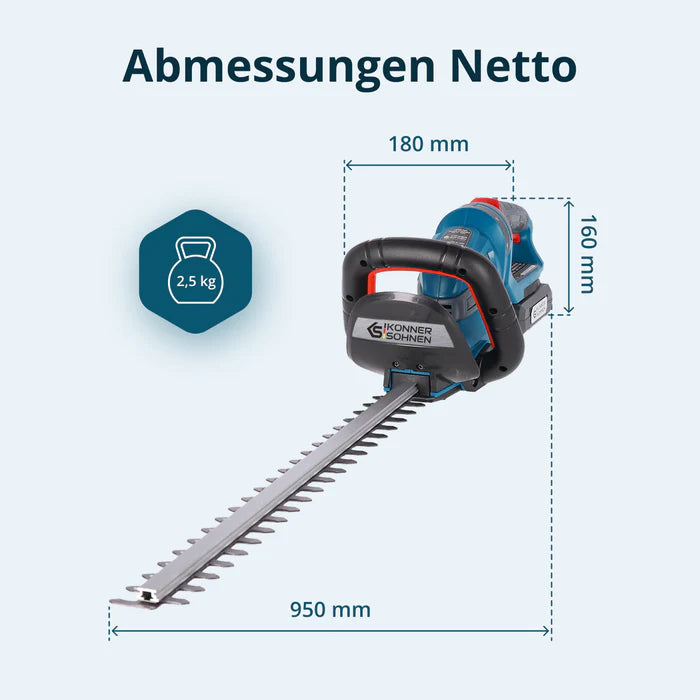 "Könner & Söhnen"  Akku-Heckenschere KS HT-20V