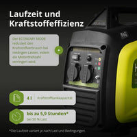 "Könner & Söhnen" Inverter-Benzingenerator KSB 33i S - 3kW Nennleistung - Benzinmotor - 230V