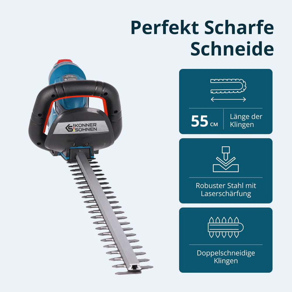 "Könner & Söhnen"  Akku-Heckenschere KS HT-20V