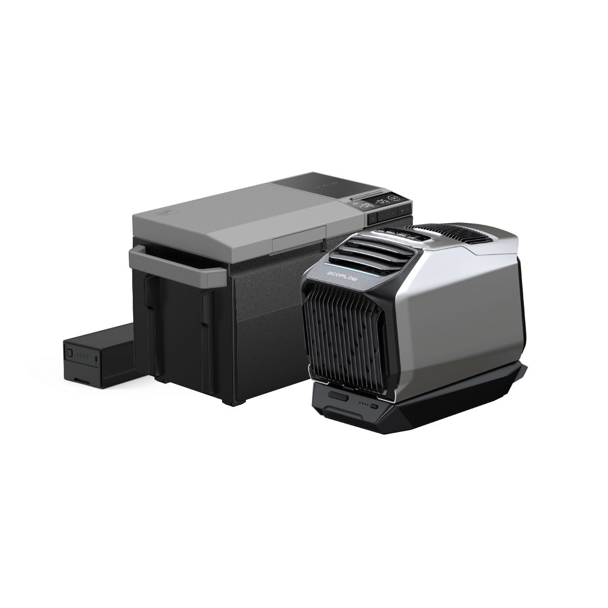 EcoFlow WAVE 2 + WAVE 2 Zusatzbatterie + GLACIER + GLACIER Plug-in Zusatzbatterie