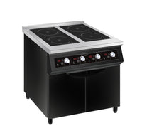 SARO induction hob with 4 cooking zones, model NIKOS 